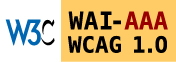 Level Triple-A conformance icon, W3C-WAI Web Content Accessibility Guidelines 1.0