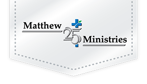 Donate Now - Matthew 25 Ministries Logo For Matthew 25 Ministries
